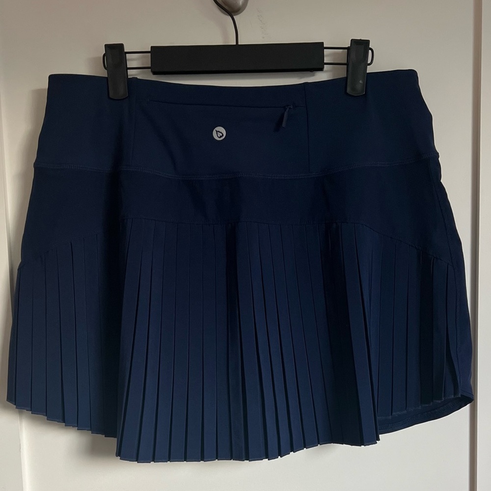 🛍️Baleaf Navy Blue Pleated Skort Skirt Pickleball Tennis Golf Lined Pockets 2XL - Picture 8 of 8